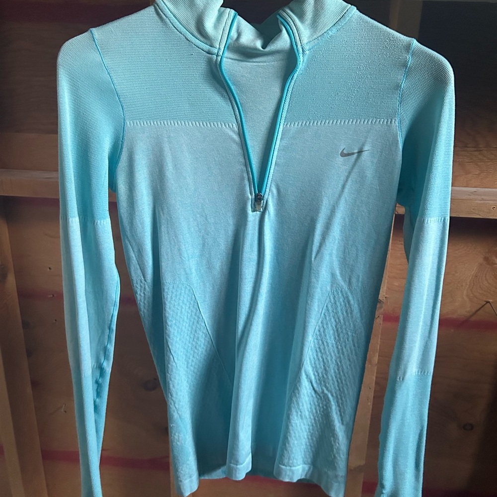 Nike Aqua Quarter-Zip Pullover Hoodie
